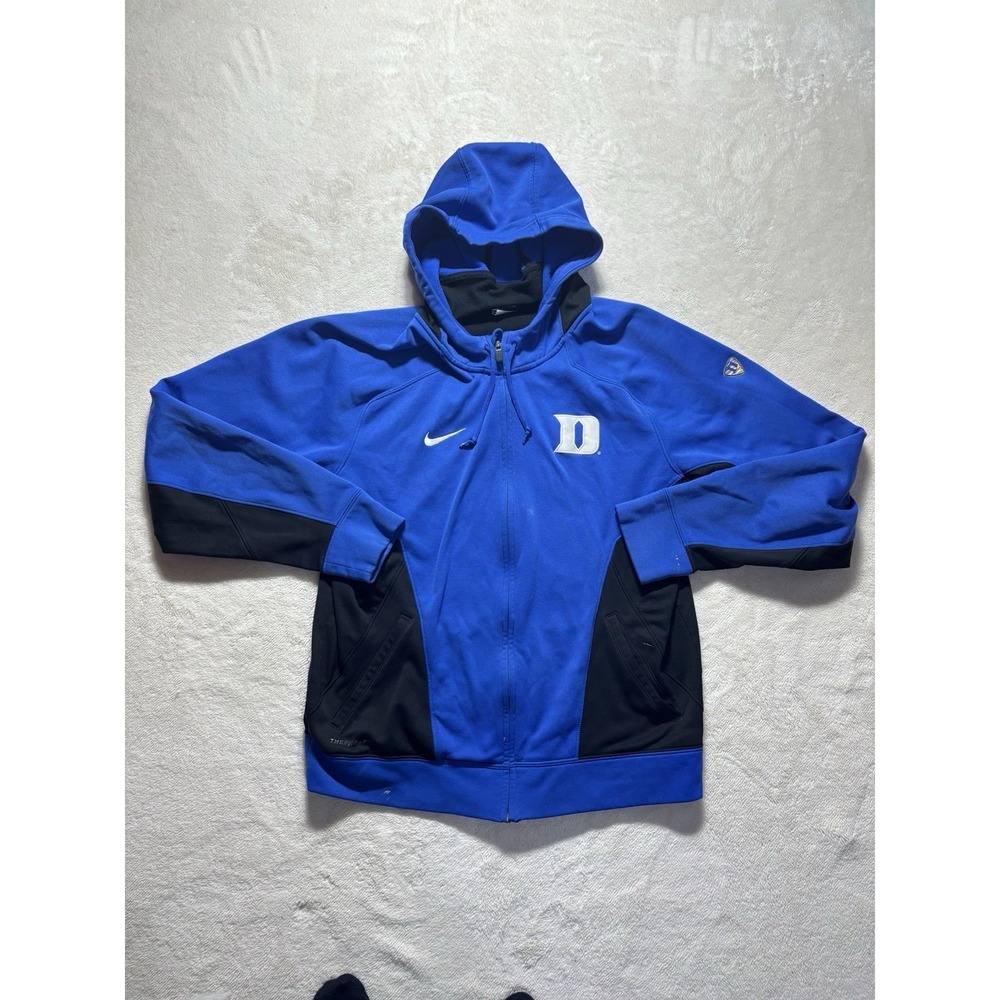 Duke Therma Fit Full Zip Nike Hoodie Athletic Jacket Size Large Elite